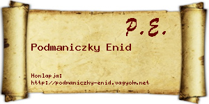 Podmaniczky Enid névjegykártya